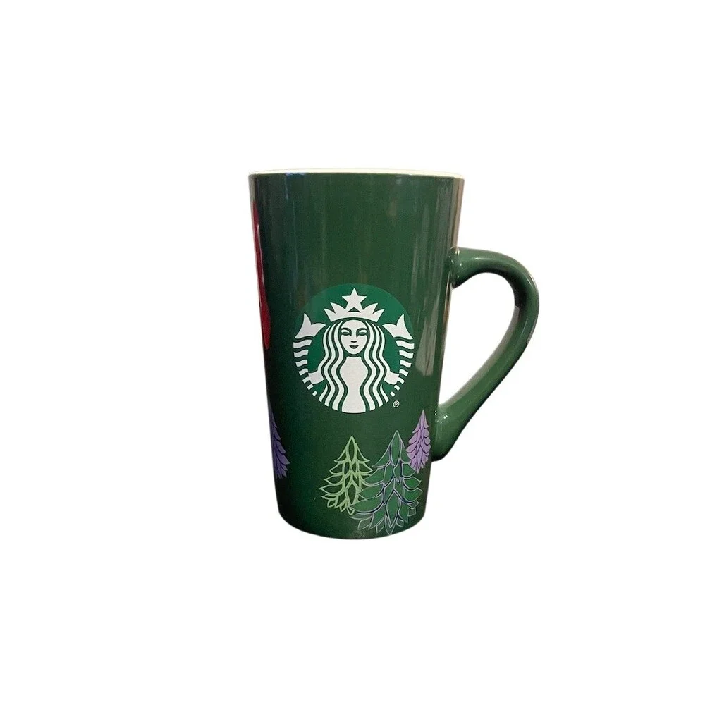 Starbucks Holiday Mug Green Siren Christmas Tree 16 oz Cup 2020